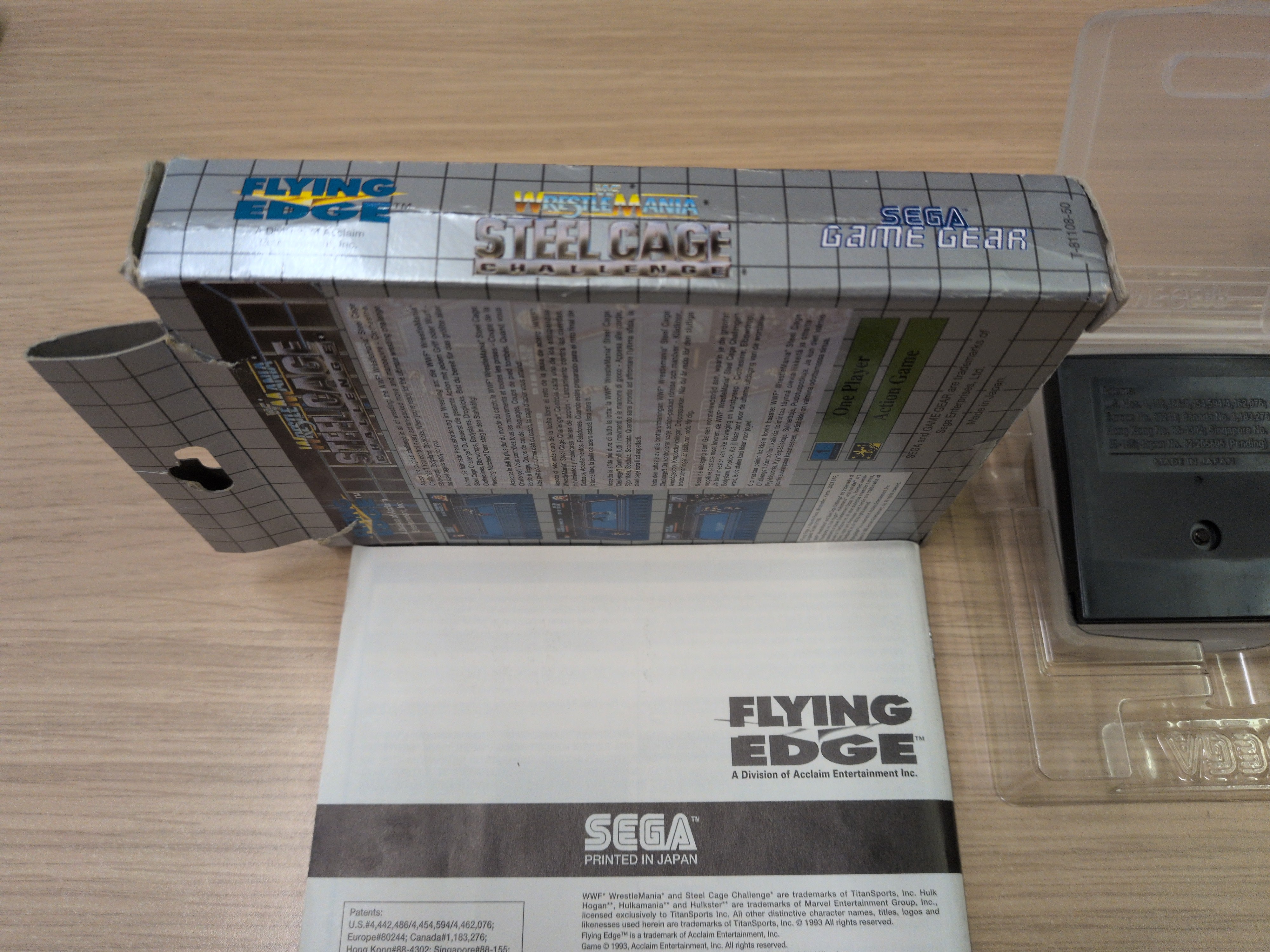 WrestleMania Steel Cage Challenge Sega Game Gear game WrestleMania Steel Cage Challenge Sega Game Gear game